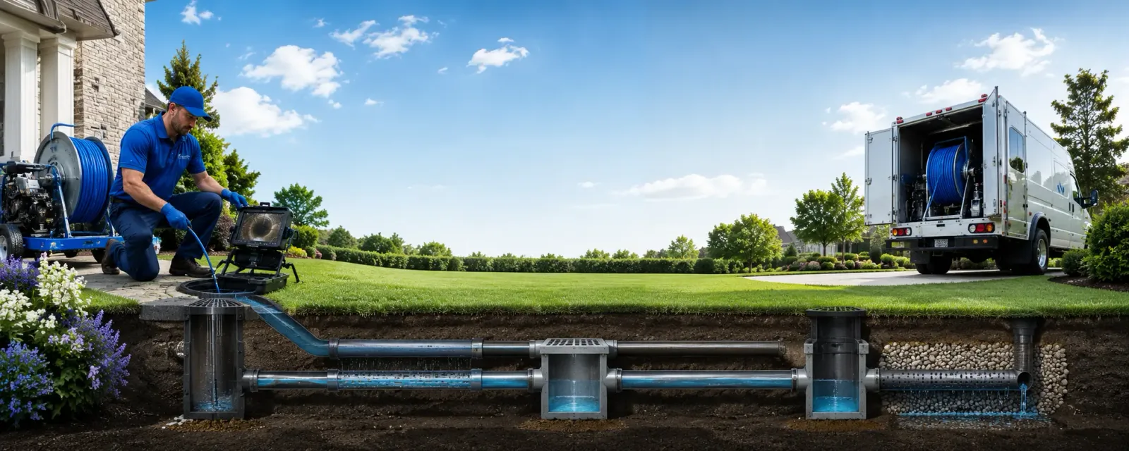Outdoor drain cleaning information for Sandborn, IN